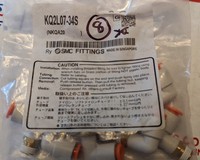 Raccord coudé mâle Kq2l07-34s Nkqa20 (lot de 8) sans boîte, neuf, authentique, en stock, avec garantie d'un an.
