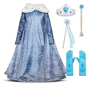 En gros Halloween Noël Fée <span class=keywords><strong>Elsa</strong></span> Princesse Costume <span class=keywords><strong>Reine</strong></span> <span class=keywords><strong>Des</strong></span> <span class=keywords><strong>Neiges</strong></span> Cosplay Robes <span class=keywords><strong>De</strong></span> Soirée Manteau Enfants Fantaisie Dress up Outfit - Product Image 1