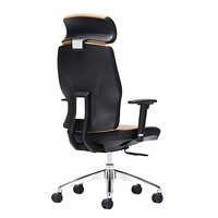 Chaises de bureau en cuir antique de luxe Donati marron Pu à dossier haut Patron ergonomique exécutif avec soutien lombaire