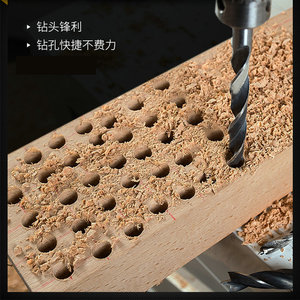 Spiral Wood <b>Drill</b> <b>Bit</b> Carbon Steel Bright Finish Round Shank For Masonry Drilling - Product Image 1