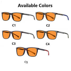 Màu xanh lá cây ánh sáng và ánh sáng màu xanh Chặn kính hổ phách ống kính chống mệt mỏi giúp ngủ màu đỏ màu xanh KhốI Kính CR39 ống kính và TR 90 khung hình - Product Image 6