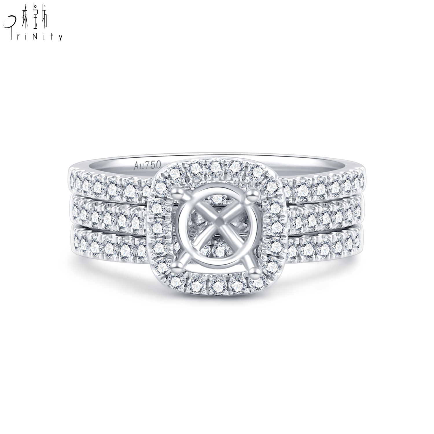 Or blanc 18K