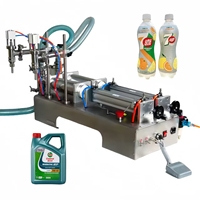 Machine de remplissage d'huile moteur de boisson de remplisseur de liquide à double tête de bureau semi-automatique