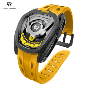 Pour TSAR BOMBA <span class=keywords><strong>chevalerie</strong></span> 8213 montre mécanique automatique pour hommes étanche 100M montre-bracelet interchangeable avec élastique - Product Image 1