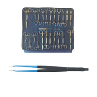 Kit de stérilisation pour chien en acier inoxydable réutilisable de 24 pièces pour opération sur animaux de compagnie, 24 outils vétérinaires pour vétérinaires