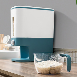 Dispensador de Arroz y Granos de Plástico, Caja de Almacenamiento para Cocina, Contenedor de Alimentos Secos a Granel, 12 kg, Venta al Por Mayor - Product Image 6