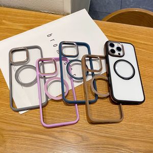 เคสแม่เหล็กใสชาร์จไร้สายสำหรับ iPhone 16 15 14 13 12 11 Pro Max PLUS ที่ป้องกันเลนส์โลหะแข็งฝาครอบกันกระแทก - Product Image 1