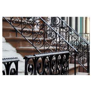 Barandilla victoriana de puerta de jardín de hierro forjado con motivos de pájaros y <span class=keywords><strong>vides</strong></span> para fincas de campo Barandilla automatizada de hierro forjado - Product Image 2