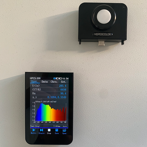 Medidor de espectro de luz HPCS330 modelo Bluetooth Espectrómetro Probador de luz <span class=keywords><strong>LED</strong></span> HOPOOCOLOR - Product Image 1