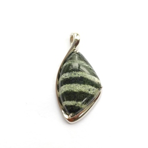 Colgante de Plata 925 con Crisotilo Serpentino - Product Image 1