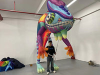 Lézard gonflable de parade, brillant, publicité décorative extérieure