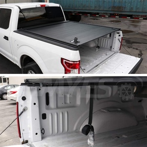 Anti-robo de aleación de aluminio de la tapa del obturador cubierta recoger camión retráctil cubierta tonneau para Toyota Tacoma 07-22 <span class=keywords><strong>Tundra</strong></span> 16-22 - Product Image 4