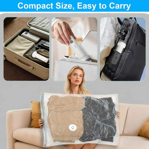 प्लास्टिक वैक्यूम भंडारण बैग के लिए कॉर्लेस यूएसबी इलेक्ट्रिक वैक्यूम स्टोरेज बैग कपड़े संपीड़न स्थान हल्का - Product Image 6