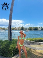 MLY Maillots de bain micro mini sexy personnalisés de haute qualité pour femme, bikinis brésiliens à coupe coquine