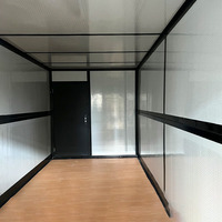 Maisons conteneurs extensibles de luxe 40 pieds Maison préfabriquée chinoise bon marché avec garage pour usages multiples