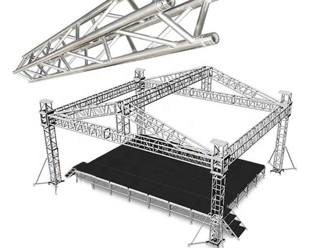 Aluminum Concert Folding Stage for Outdoor Events Metal Truss Displays for Music Platforms