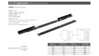 Aodeli - Rieles de Extensión Plegables y Resistentes de 35 mm, Galvanizados en Frío, para Muebles Modernos, Mesa de Comedor, Exterior