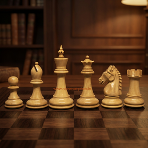 2025 New Haunting Staunton Classic Vintage Professional Tournament Wooden Chess Set Unfolded Chessboard Players Board Game - Product Image 2
