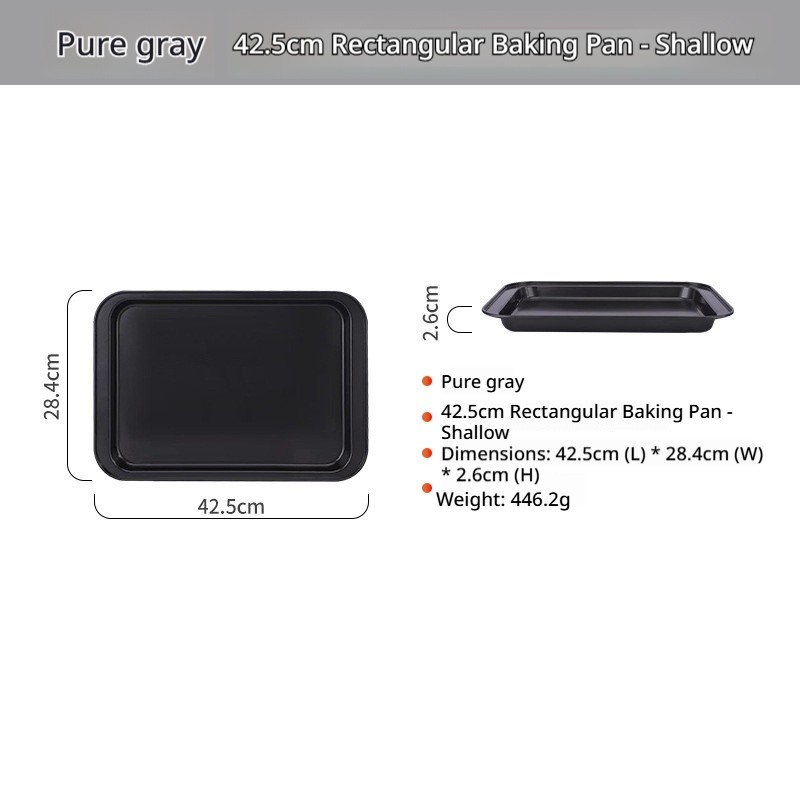 Plat de cuisson rectangulaire 42 cm léger