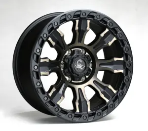 Alloy offroad wheel with beadlock design for offroad car