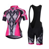 Ensemble de vêtements de sport pour femmes, personnalisé en gros, pour club de cyclisme, à manches courtes, en tissu respirant à séchage rapide, grande taille, été