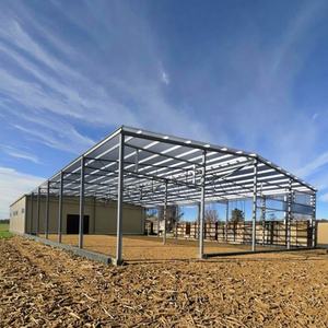Ventes directes entrepôt préfabriqué de grange à vaches pièces de rechange pour moteurs traitement de la structure en acier du bâtiment en usine - Product Image 4