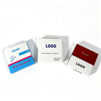 Boîtes noires brillantes personnalisées avec logo imprimé et insert en blister pour produits cosmétiques en flacon de peptides pour soins de la peau