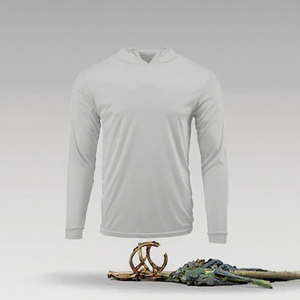 Sweat-shirt à capuche pour homme en microfibre, manches longues, respirant, séchage rapide, imperméable, pour la pêche, à porter en été - Product Image 2