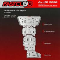 FASTCLUB Cubierta Protectora para Chasis de Auto FORD Bronco 3.0T 8/5mm, FASTCLUB-LM-30, Aluminio Natural, 2021-2023