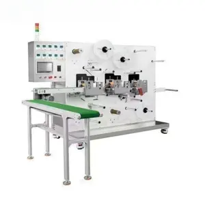 Full-automatic, high-productivity, high-efficiency cutting and winding composite band-aid making machine