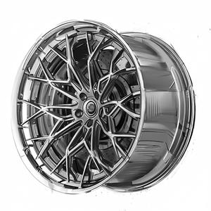 Jantes forgées Performance 5x120 pour BMW E30 E34 E36 E90, jantes de 18 pouces pour voiture de tourisme, design échelonné, finition usinée argentée - Product Image 5