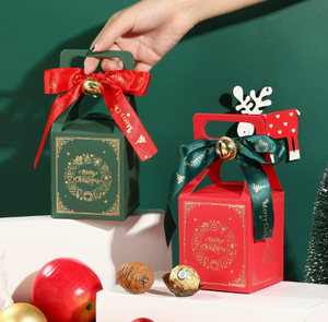 Cajas de Regalo de Papel Kraft Navideñas con Diseños de Dibujos Animados, Autoarmables, Reciclables, para Regalos y Decoración Navideña - Product Image 3