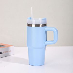 <b>Kids</b> 14oz Stainless Steel Sippy Drinking Cup with Straw Lid Handle Insulated Travel Tumbler - Product Image 5