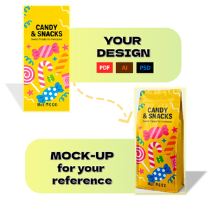 ถุงพลาสติกใส่ขนม ขนาด 500 กรัม 1000 กรัม สีชมพู คุณภาพดี แบบก้นแบน มีซิปแบบตัว T สำหรับขนมหวาน - Product Image 4