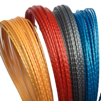 Corde de rechange de raquette de tennis de type joint en bambou, ficelle de logo personnalisé de couleur pure, ficelle de rechange de raquette dure durable en polyester,