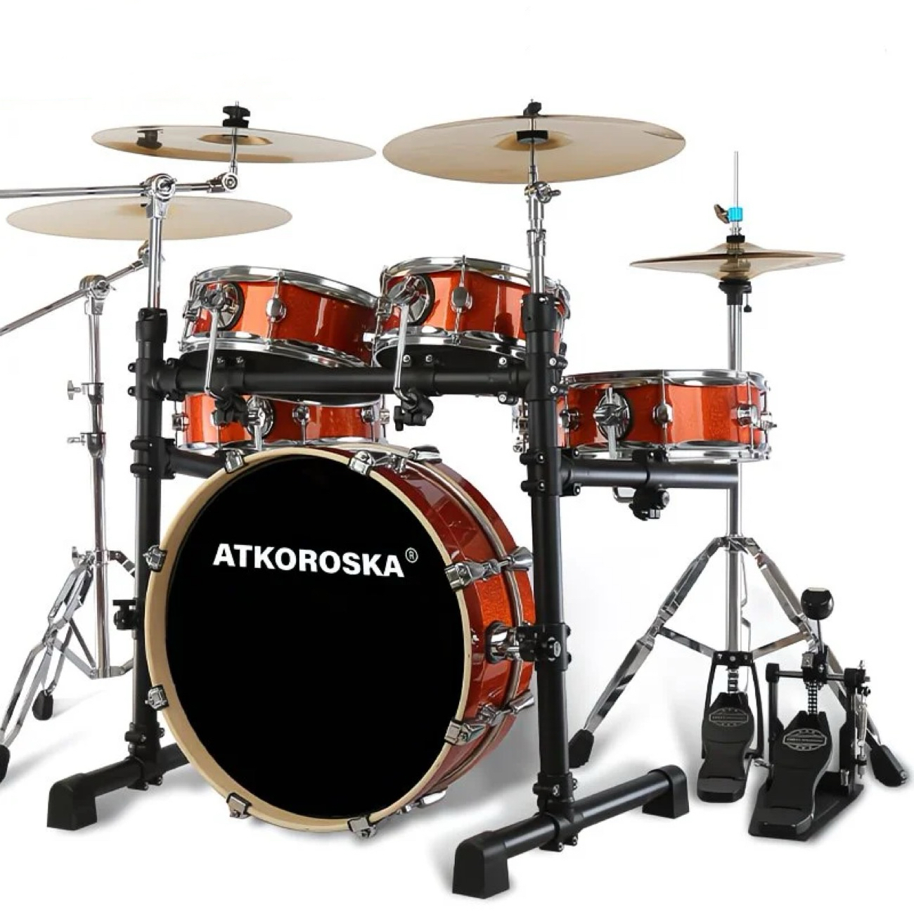 Light Brown + D10 Polished (5-Drum 4-Cymbal)
