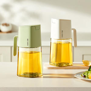 Botella de Aceite Automática Delicacy, Gran Capacidad, Resistente a Fugas, Recipiente para Condimentos de Cocina, Forma Rectangular, Tapa de Plástico, Tamaño L - Product Image 1