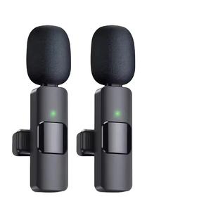 Meilleur microphone cravate sans fil pour iPhone, smartphone Android, mini microphone sans fil à clipser sur le revers, <span class=keywords><strong>Lightning</strong></span> USB Type C - Product Image 1