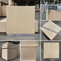 Contrachapado de tilo de 4 mm sin huecos, 300x300 mm, madera láser de baja combustión para Creality Falcon A1 XTool F2 Ultra