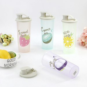 Custom Logo Cute ECO Friendly Reusable Shaker Bpa Free Plastic Water Bottle