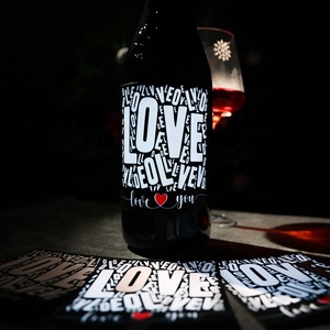 RICHSHINING fábrica al por mayor logotipo personalizado luminoso <span class=keywords><strong>whisky</strong></span> EL etiqueta botella de champán EL pegatina para Bar decoración de exhibición de vino - Product Image 6