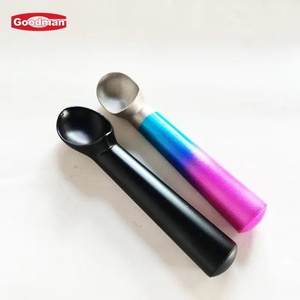 Cuchara de helado de aluminio ecológica, accesorios de cocina de Metal, Gadget para servir helado, marca Goodman, negro - Product Image 2