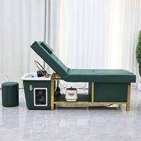 Lit de lavage thaïlandais moderne 2-en-1 avec spa pour les pieds, multifonctionnel pour salon et salle de bain par Luxmars