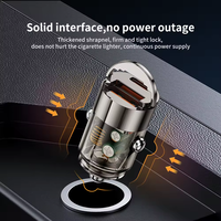 Adaptateur de chargeur de voiture USB C 65W Mini et alliage de zinc allume-cigare chargeur USB charge rapide PD QC 3.0 USB C chargeur de téléphone de voiture