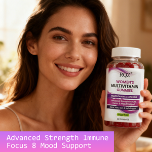Gummies <span class=keywords><strong>multivitamin</strong></span>ées pour femmes adultes en gros, 60 gummies/flacon |   Gummies sans sucre pour le soutien immunitaire, énergétique, capillaire et cutané – 2 gummies par jour - Product Image 4