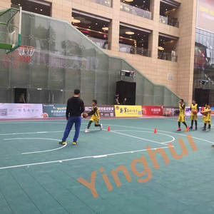 Plancher de sports de verrouillage imperméable pour d'intérieur/extérieur pour le basket-ball de tennis de Pickleball - Product Image 4