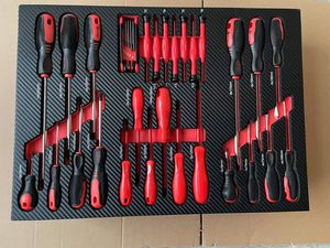 El juego de herramientas manuales de 201 piezas incluye destornillador y caja de cartón cromada de Hoz y reparación de <span class=keywords><strong>EVA</strong></span> para cualquier combinación - Product Image 4