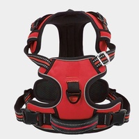 Harnais pour chien léger en nylon fluorescent réfléchissant, réglable, résistant aux éclats, plusieurs tailles, gilet de marche portable pour l'extérieur