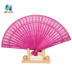 Éventails en bois colorés en gros d'<span class=keywords><strong>Espagne</strong></span> - Product Image 1