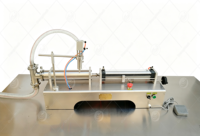 Machine de remplissage semi-automatique pratique à commande simple ou double tête, machine de remplissage horizontale semi-automatique 10-5000ML
